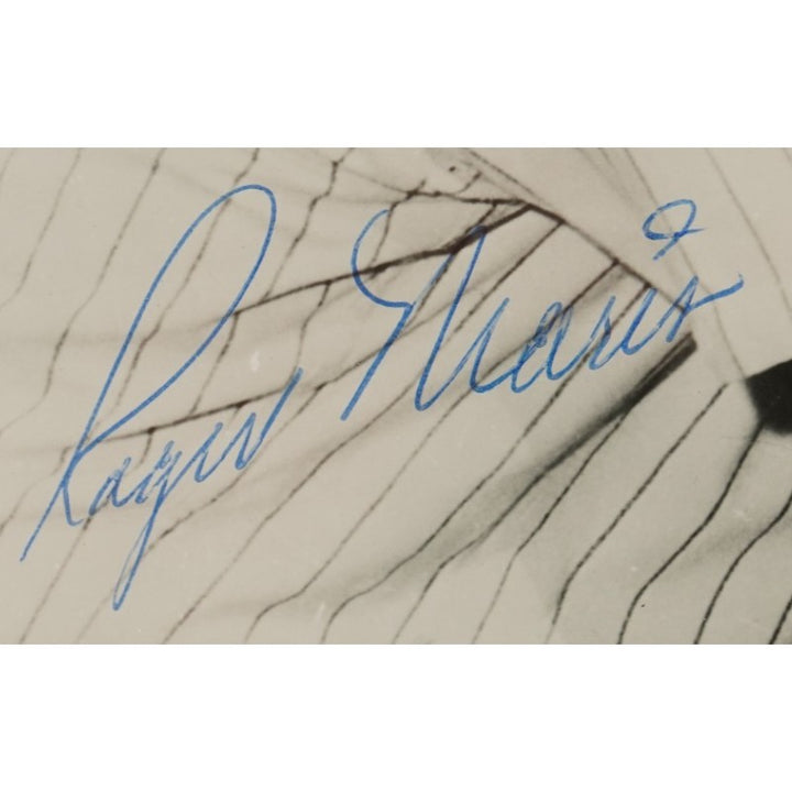 Roger Maris New York Yankees Autographed Framed 8x10 Photo PSA Holo