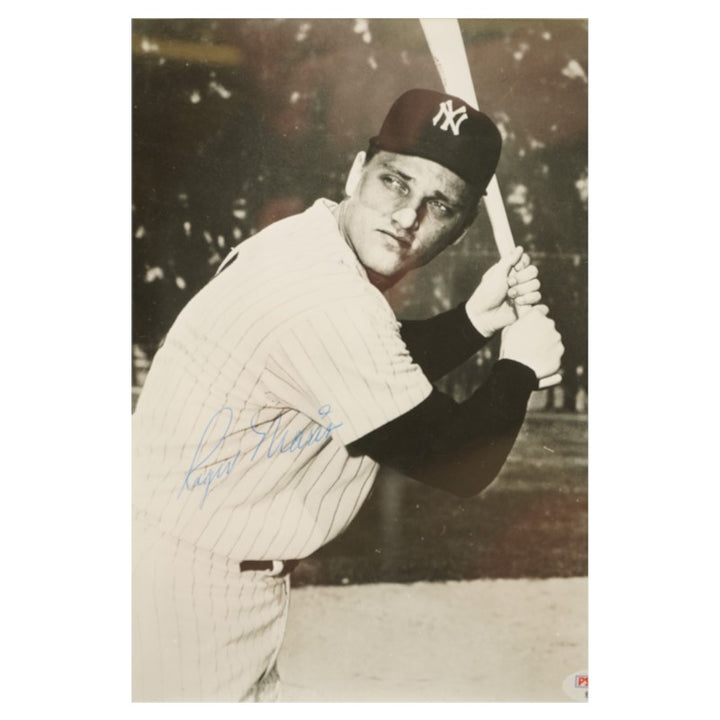 Roger Maris New York Yankees Autographed Framed 8x10 Photo PSA Holo