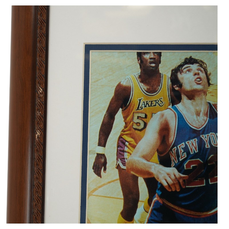 Dave DeBusschere New York Knicks Autographed Framed 8x10 Photo PSA COA