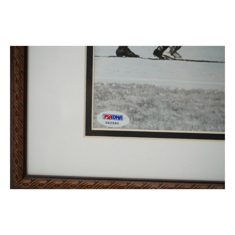Hank Aaron Atlanta Braves Autographed Framed 8x10 Photo PSA COA