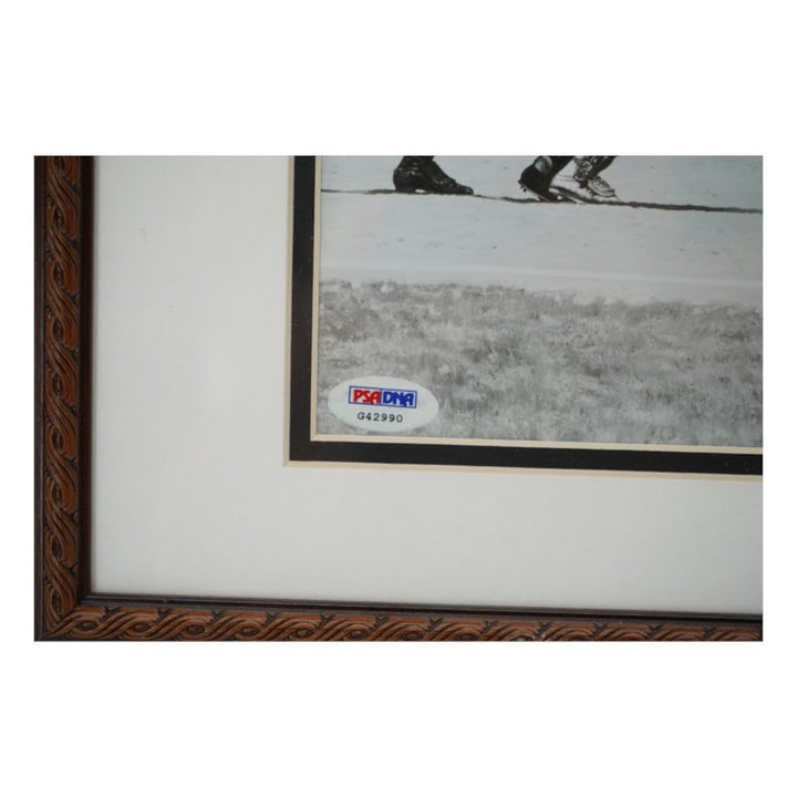 Hank Aaron Atlanta Braves Autographed Framed 8x10 Photo PSA COA