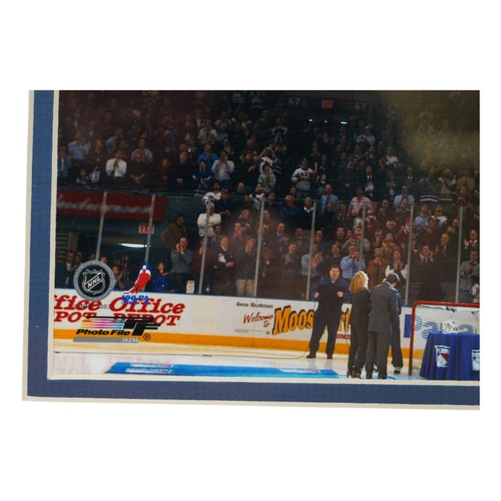 Mike Richter New York Rangers Autographed Inscribed Framed 8x10 Photo Steiner COA