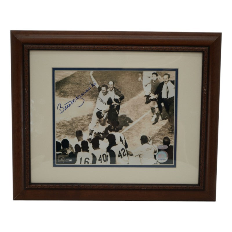Bill Mazeroski Pittsburgh Pirates Autographed Framed 8x10 Photo Steiner COA