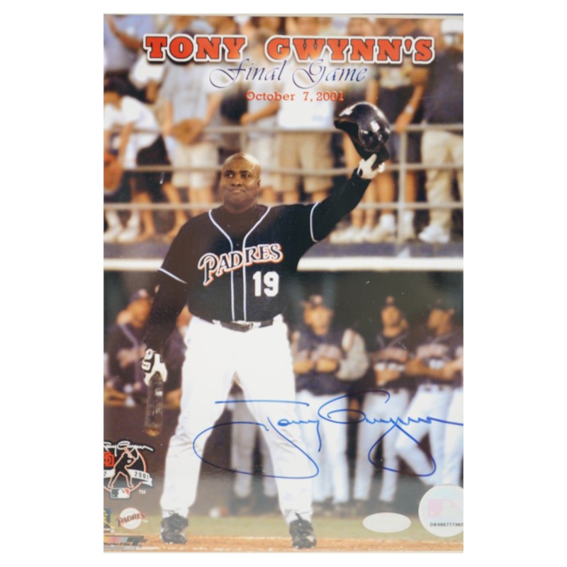 Tony Gwynn San Diego Padres Autographed Framed 8x10 Photo Steiner COA