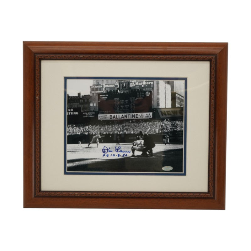 Don Larsen New York Yankees Autographed Inscribed Framed 8x10 Photo Steiner COA