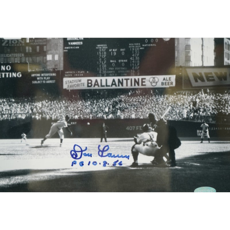 Don Larsen New York Yankees Autographed Inscribed Framed 8x10 Photo Steiner COA