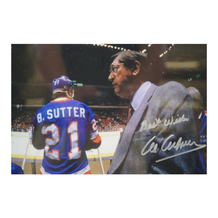 Al Arbour New York Islanders Autographed Inscribed Framed 8x10 Photo JSA Holo