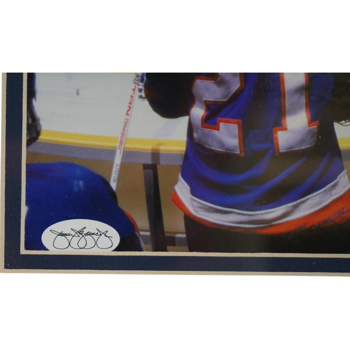 Al Arbour New York Islanders Autographed Inscribed Framed 8x10 Photo JSA Holo