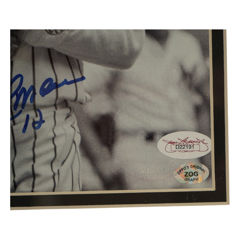 Roberto Alomar New York Yankees Autographed Framed 8x10 Photo JSA COA