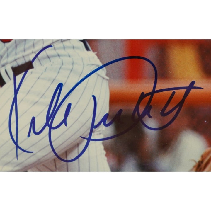 Kirby Puckett Minnesota Twins Autographed Framed 8x10 Photo JSA Holo