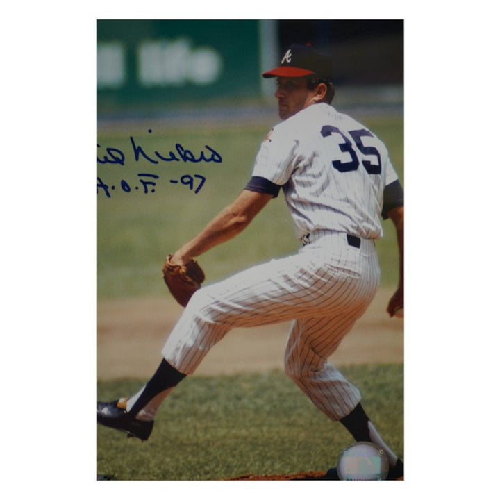Phil Niekro Atlanta Braves Autographed Inscribed Framed 8x10 Photo JSA Holo/Athlon COA