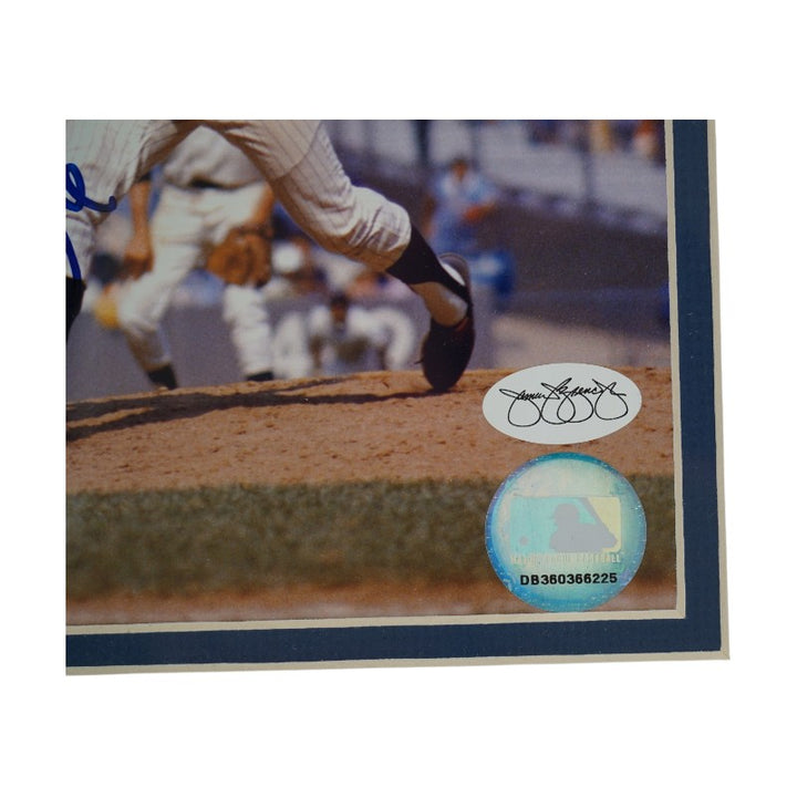 Sparky Lyle New York Yankees Autographed Inscribed Framed 8x10 Photo JSA Holo