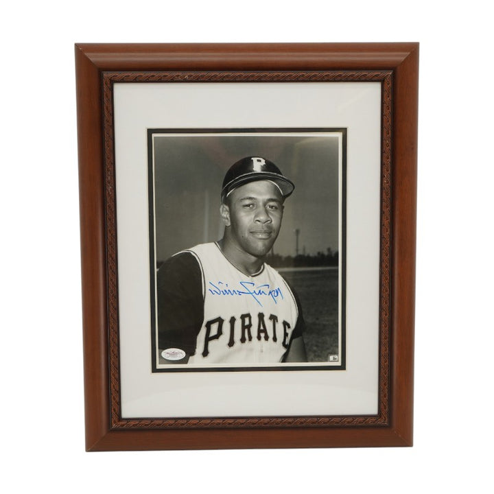 Willie Stargell Pitsburgh Pirates Autographed Framed 8x10 Photo JSA COA