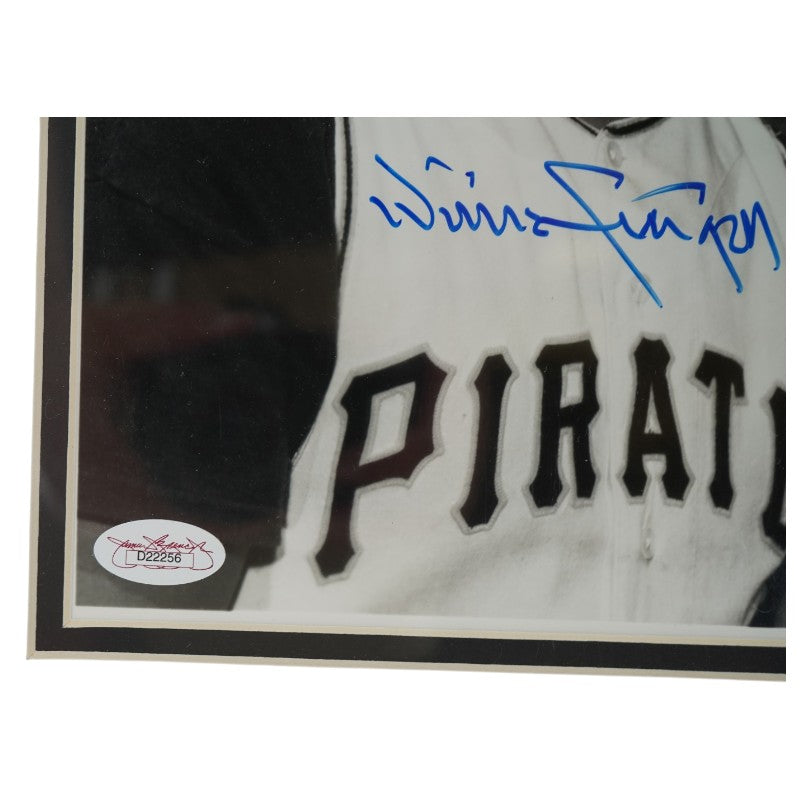 Willie Stargell Pitsburgh Pirates Autographed Framed 8x10 Photo JSA COA