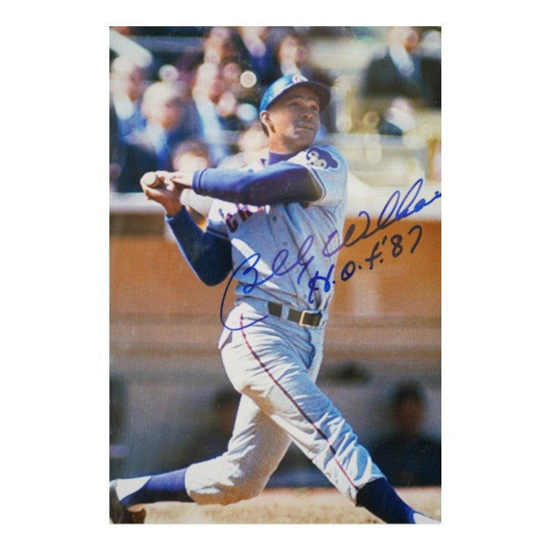 Billy Williams Chicago Cubs Autographed Inscribed Framed 8x10 Photo JSA Holo
