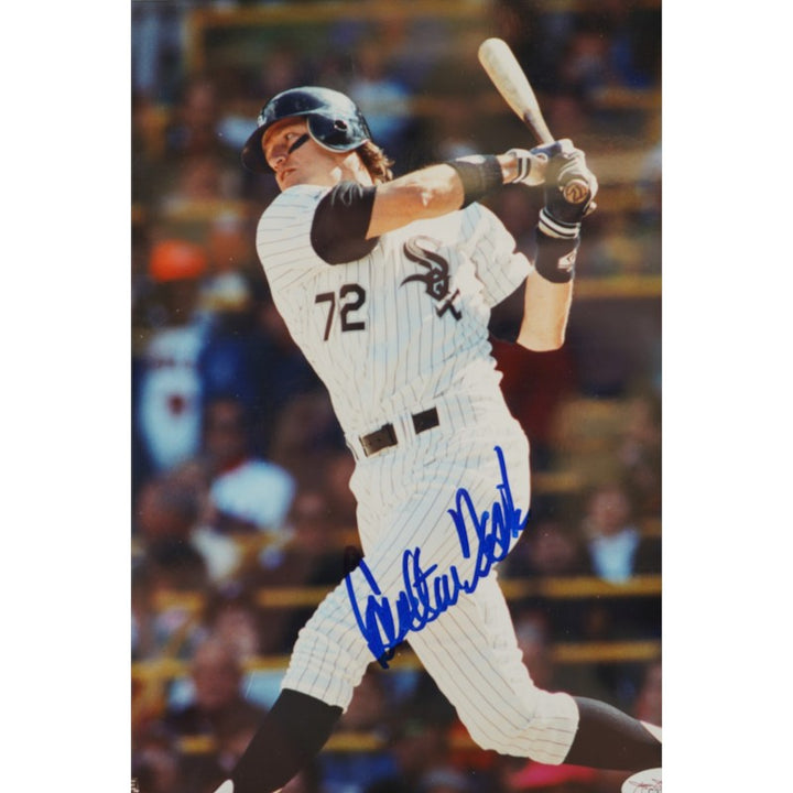 Carlton Fisk Chicago White Sox Autographed Framed 8x10 Photo JSA COA