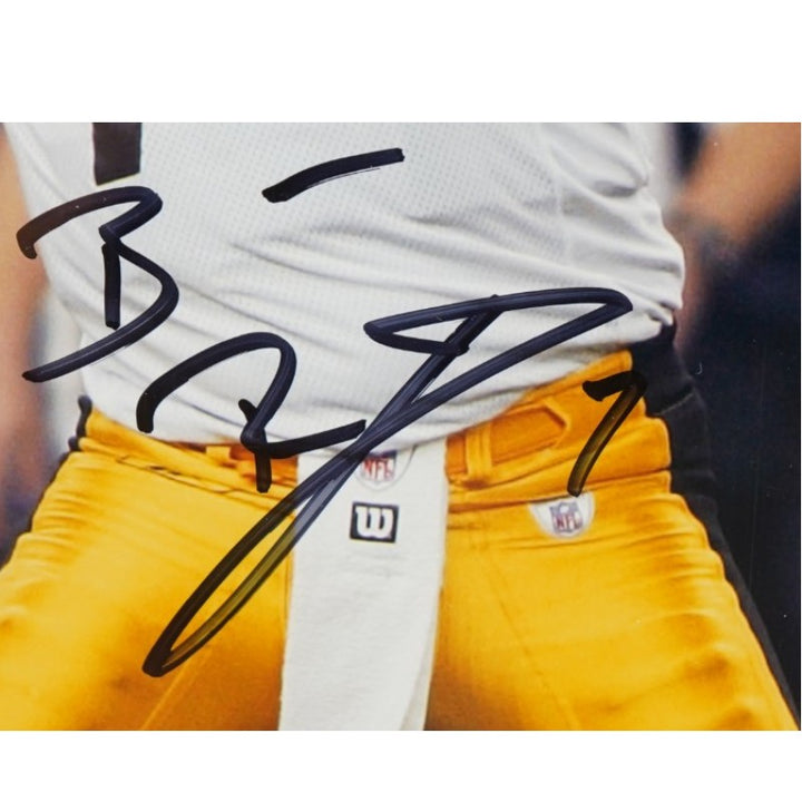 Ben Roethlisberger Pittsburgh Steelers Autographed Framed 8x10 Photo Mounted Holo COA