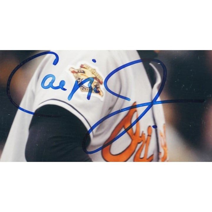 Cal Ripken Jr Derek Jeter Yankees Orioles Dual Signed Framed 8x10 Photo Steiner COA