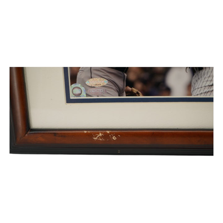 Cal Ripken Jr Derek Jeter Yankees Orioles Dual Signed Framed 8x10 Photo Steiner COA
