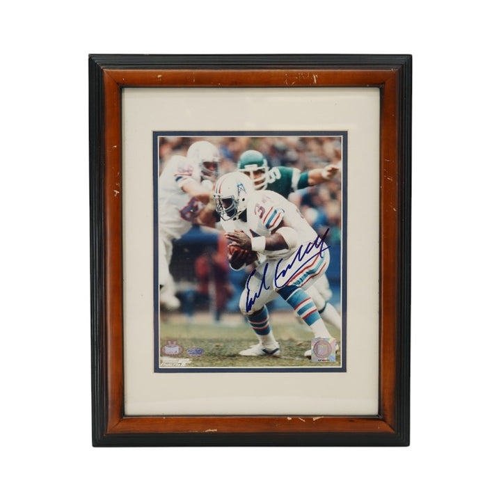 Earl Campbell Houston Oilers Autographed Framed 8x10 Photo Triumph Promotions Holo