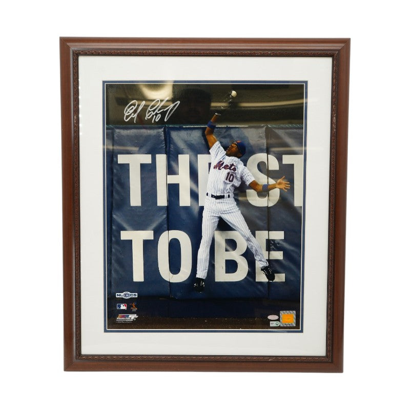 Endy Chavez New York Mets Autographed Framed 16x20 Photo Steiner COA