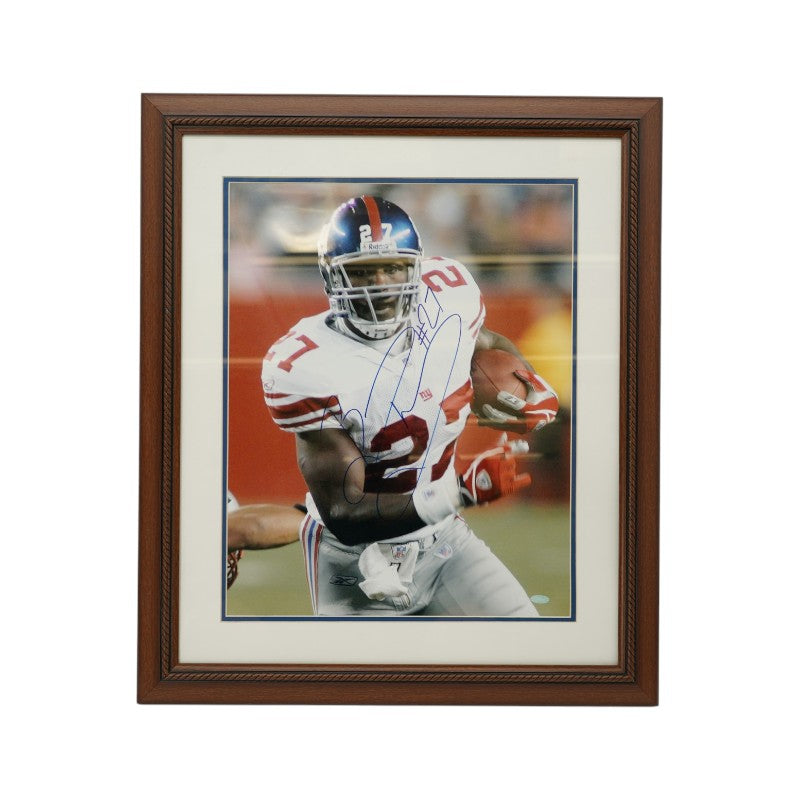 Brandon Jacobs New York Giants Autographed Framed 16x20 Photo Steiner COA