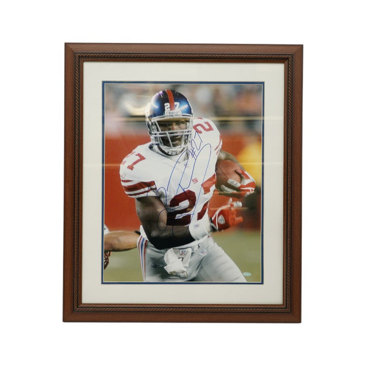 Brandon Jacobs New York Giants Autographed Framed 16x20 Photo Steiner COA
