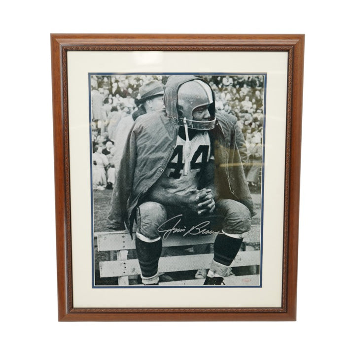 Jim Brown Syracuse Orange Autographed Framed 16x20 Photo Steiner COA