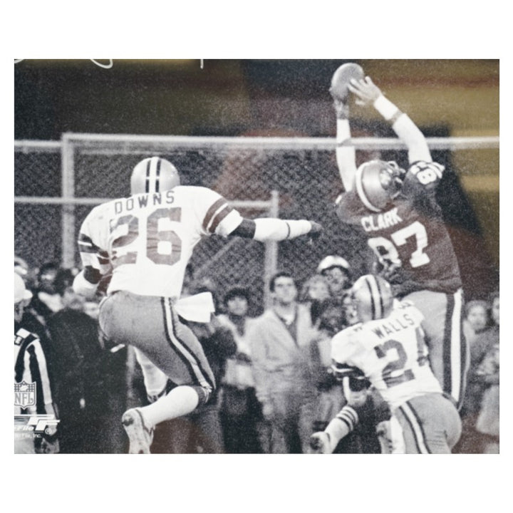 Dwight Clark San Francisco 49ers Autographed Framed 16x20 Photo Steiner COA
