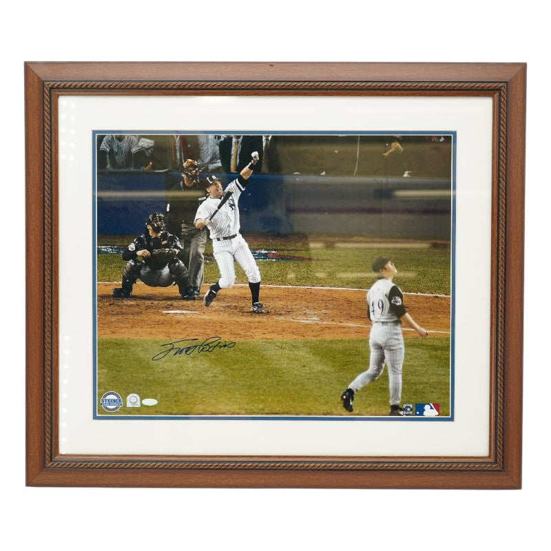 Scott Brosius Autographed Framed 16x20 Photo Steiner Holo