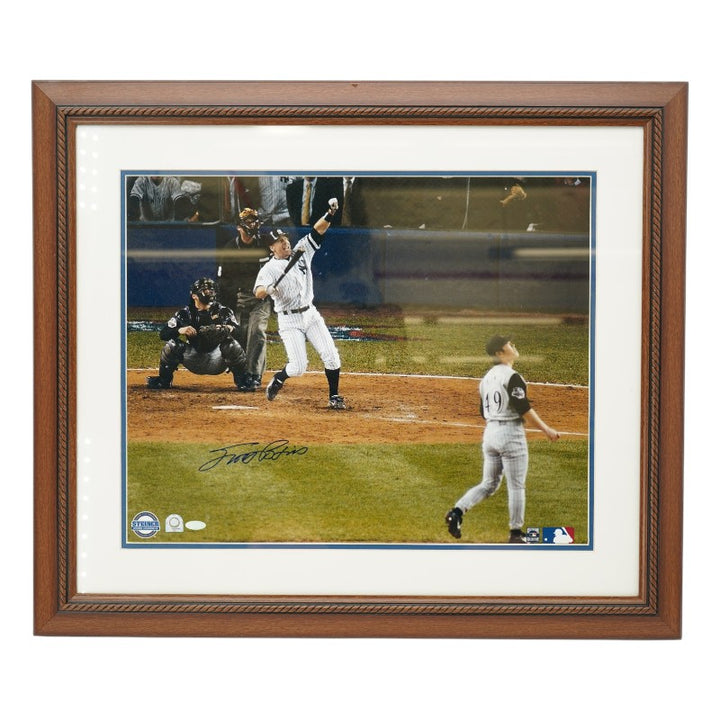 Scott Brosius Autographed Framed 16x20 Photo Steiner Holo
