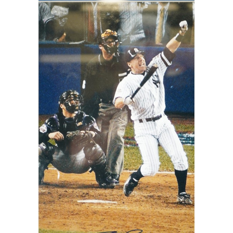 Scott Brosius Autographed Framed 16x20 Photo Steiner Holo