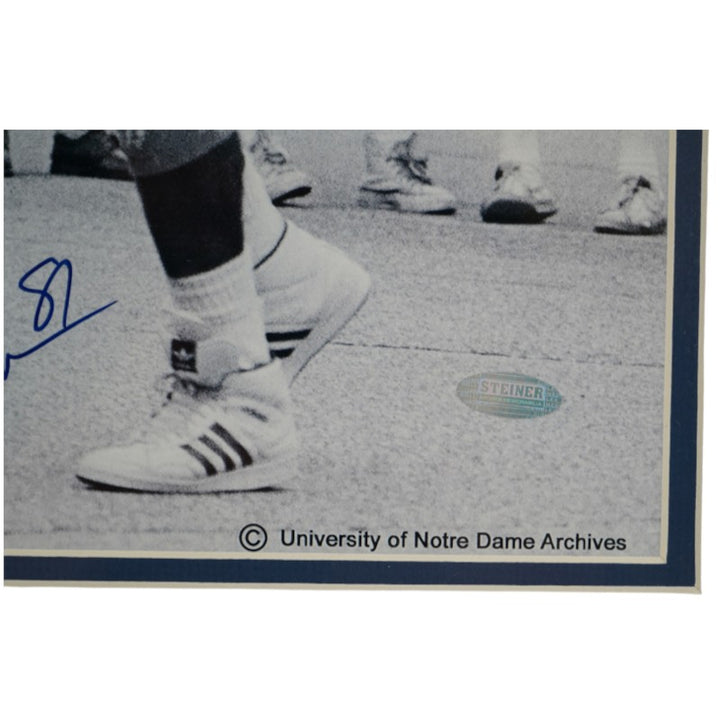 Tim Brown Lou Holtz Notre Dame Autographed Framed 16x20 Photo Steiner LOA