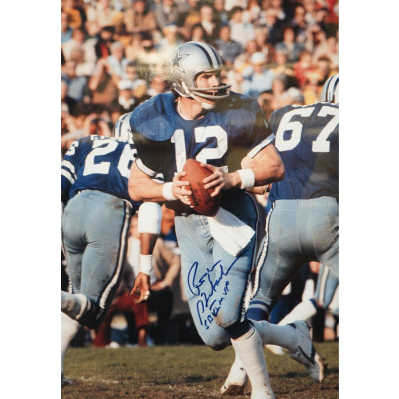 Roger Staubach Dallas Cowboys Autographed Inscribed Framed 16x20 Photo Tri Star Holo/Stacks of Plaques COA