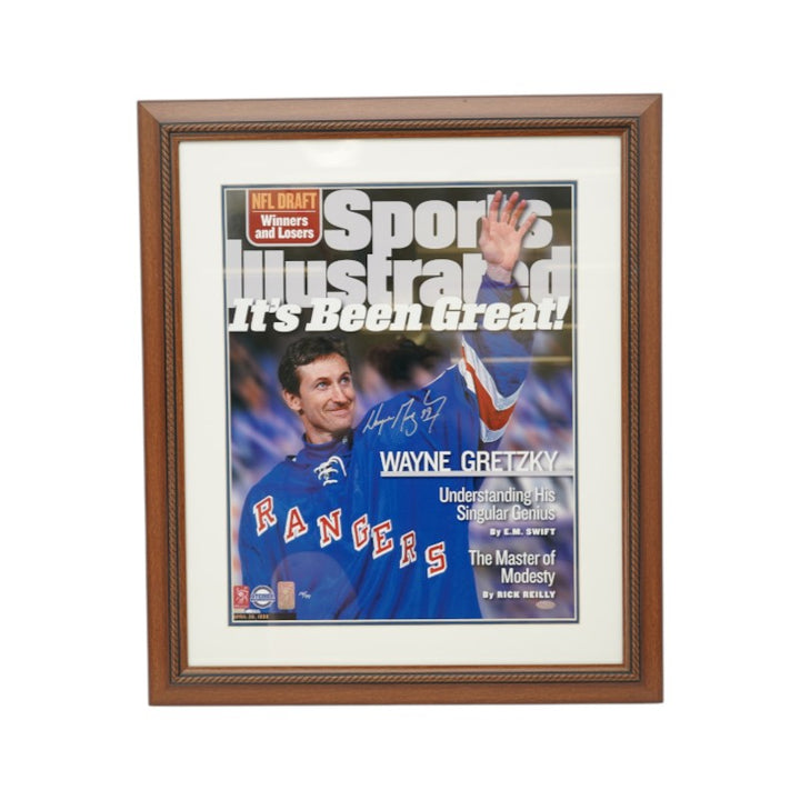 Wayne Gretzky New York Rangers Signed Framed 16x20 SI Cover Photo Steiner/Gretzky Holo LE