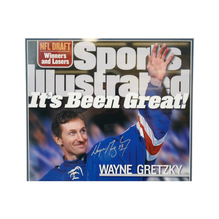 Wayne Gretzky New York Rangers Signed Framed 16x20 SI Cover Photo Steiner/Gretzky Holo LE