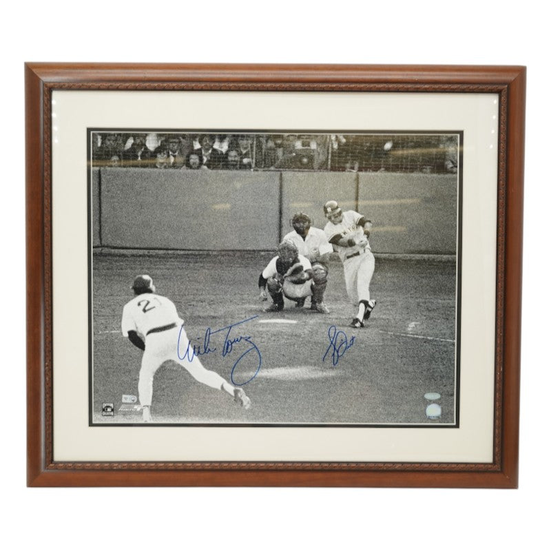 Bucky Dent Mike Torrez Dual Signed 16x20 Framed Photo Steiner COA