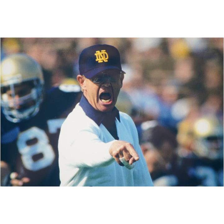 Lou Holtz Ken Regan Notre Dame Autographed 16x20 Framed Photo Steiner COA