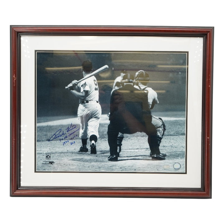Ralph Kiner Pittsburgh Pirates Autographed Inscribed 16x20 Framed Photo Steiner Holo Only