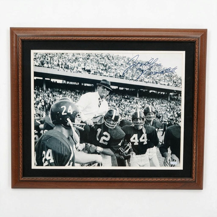 Joe Willie Namath Bear Bryant Alabama Crimson Tide Autographed Framed 16x20 Photo Steiner COA