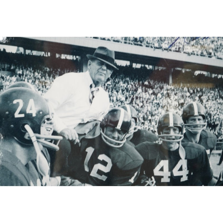 Joe Willie Namath Bear Bryant Alabama Crimson Tide Autographed Framed 16x20 Photo Steiner COA