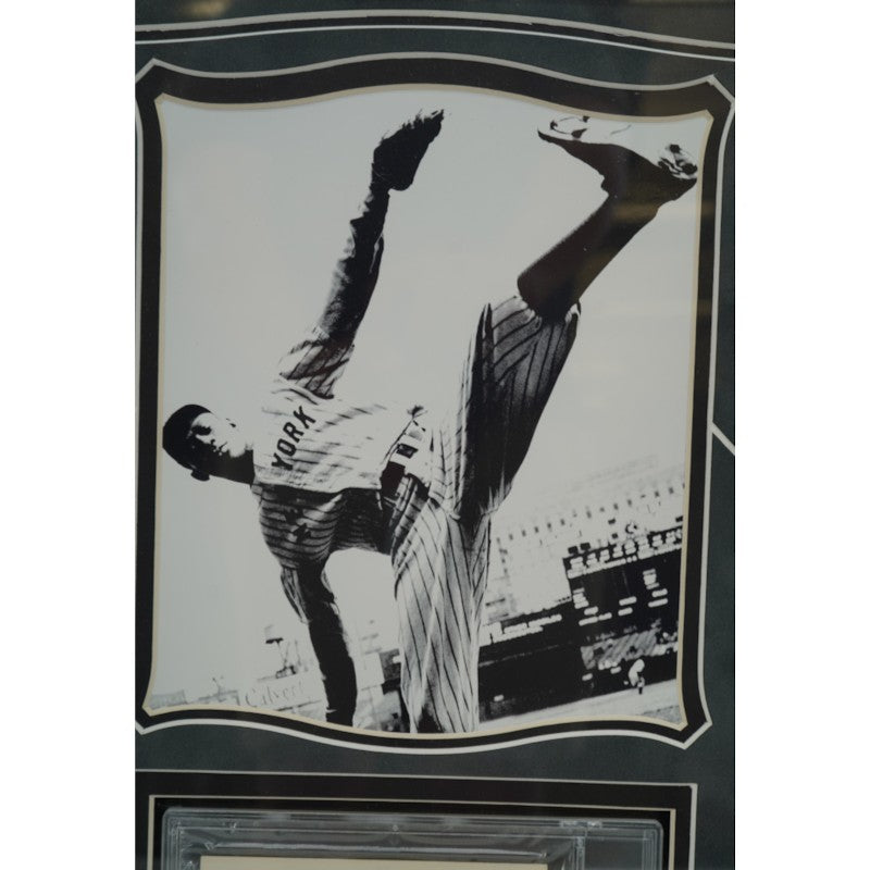 Satchel Paige Autographed Cut & 8x10 Photo Collage PSA 9