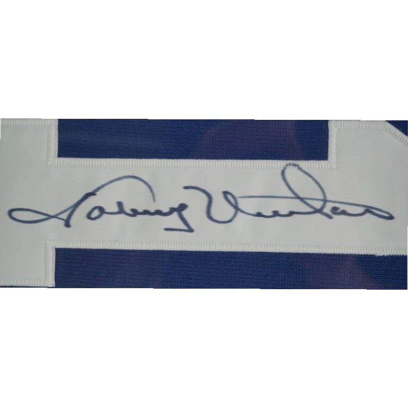 Johnny Unitas Baltimore Colts Autographed Framed 28x28 Jersey PSA LOA