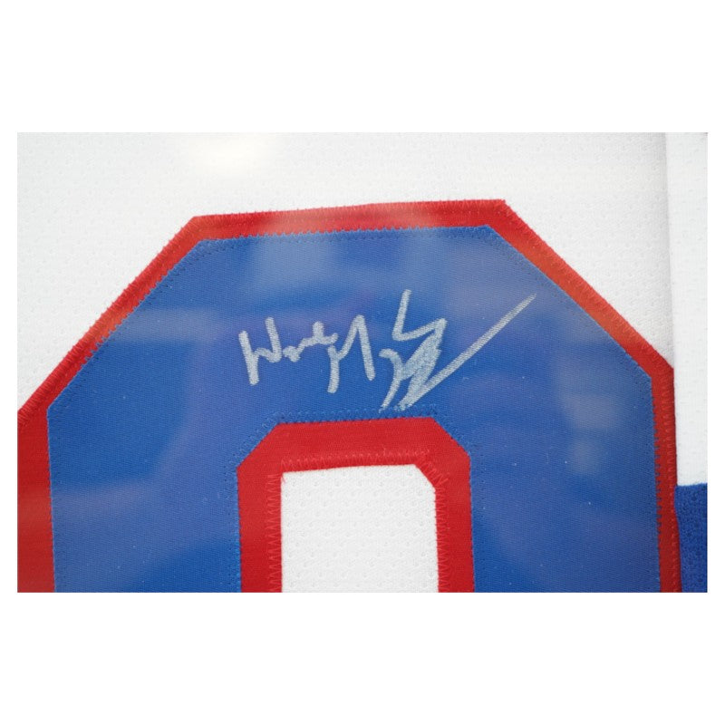 Wayne Gretzky New York Rangers Autographed Framed Jersey PSA Holo