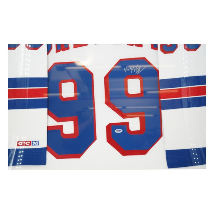 Wayne Gretzky New York Rangers Autographed Framed Jersey PSA Holo