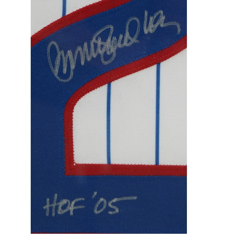 Ryne Sandberg Chicago Cubs Autographed Inscribed Framed 28x28 Majestic Jersey Tristar Holo/MLB Auth