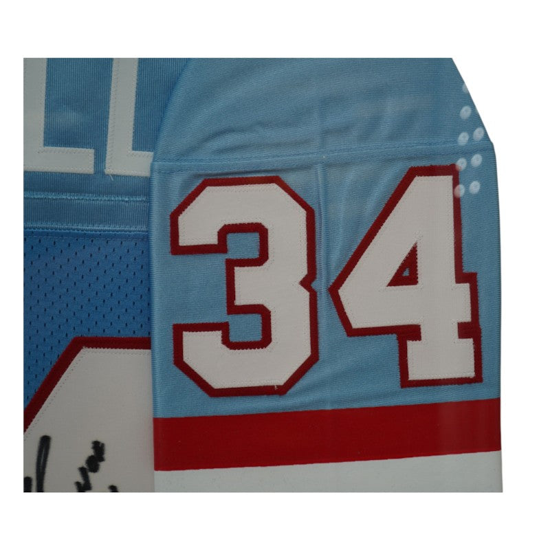 Earl Campbell Houston Oilers Autographed Inscribed Framed 28x28 Jersey GTSM Holo