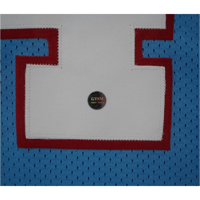 Earl Campbell Houston Oilers Autographed Inscribed Framed 28x28 Jersey GTSM Holo
