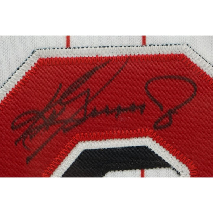 Ken Griffey Jr. Cincinnati Reds Autographed Framed Russell Authentic Jersey Upper Deck Holo