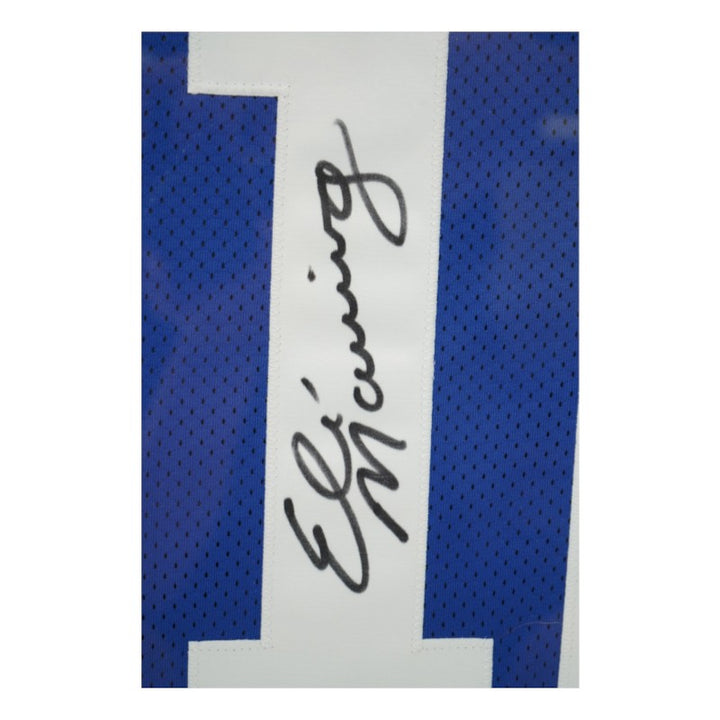 Eli Manning New York Giants Autographed Framed Jersey Steiner Holo